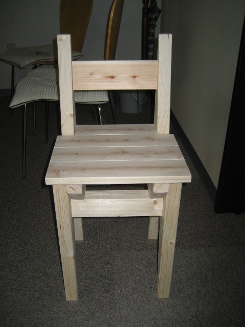 簡単（手抜き）自作椅子の完成